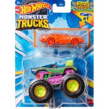 Бъги Hot Wheels Monster Trucks - Radger dodger, с количка -1